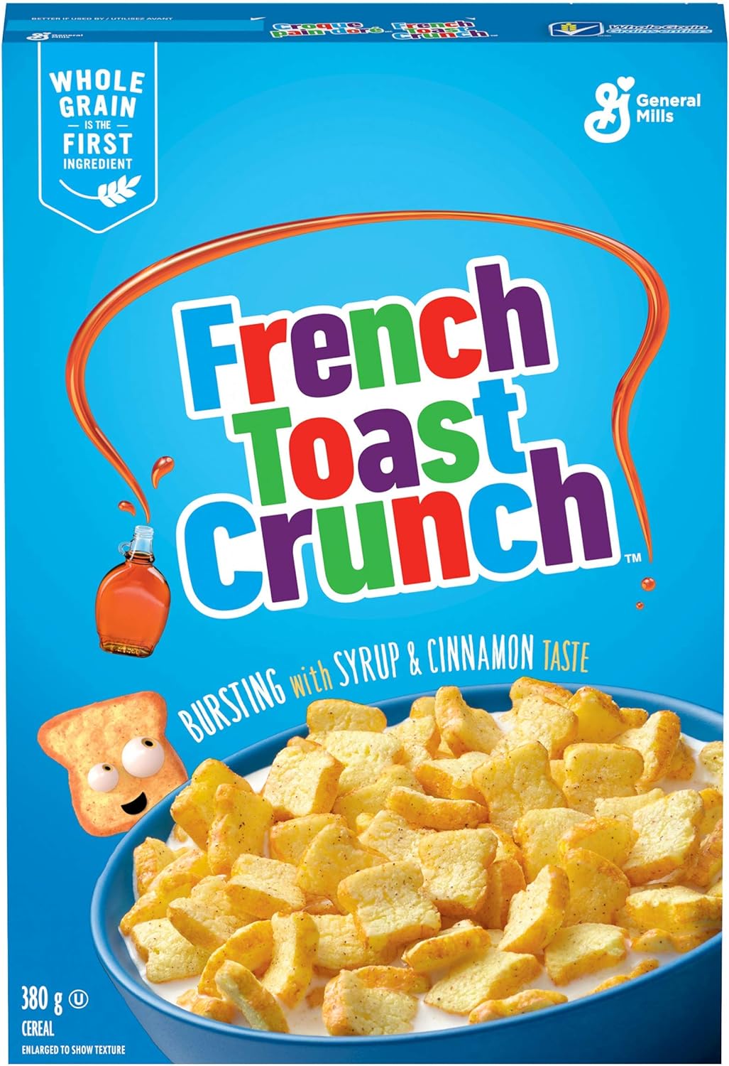 General Mills - French Toast Crunch - Cinnamon + Maple - Breakfast Cereal - 380g