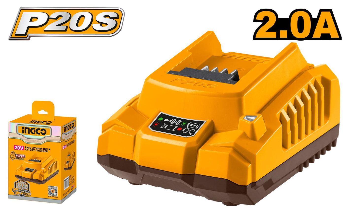 INGCO -  P20S battery charger 20V FCLI2001