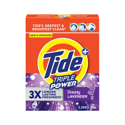 Tide Triple Power Downy Lavender Washing Powder 2.25 kg - Automatic