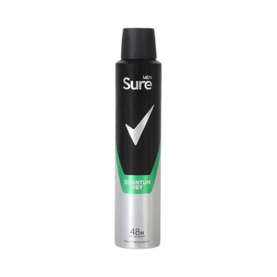 Men SURE - QUANTUM DRY - Deodorant Body Spray for Men - ( 1X6 ) 200ml