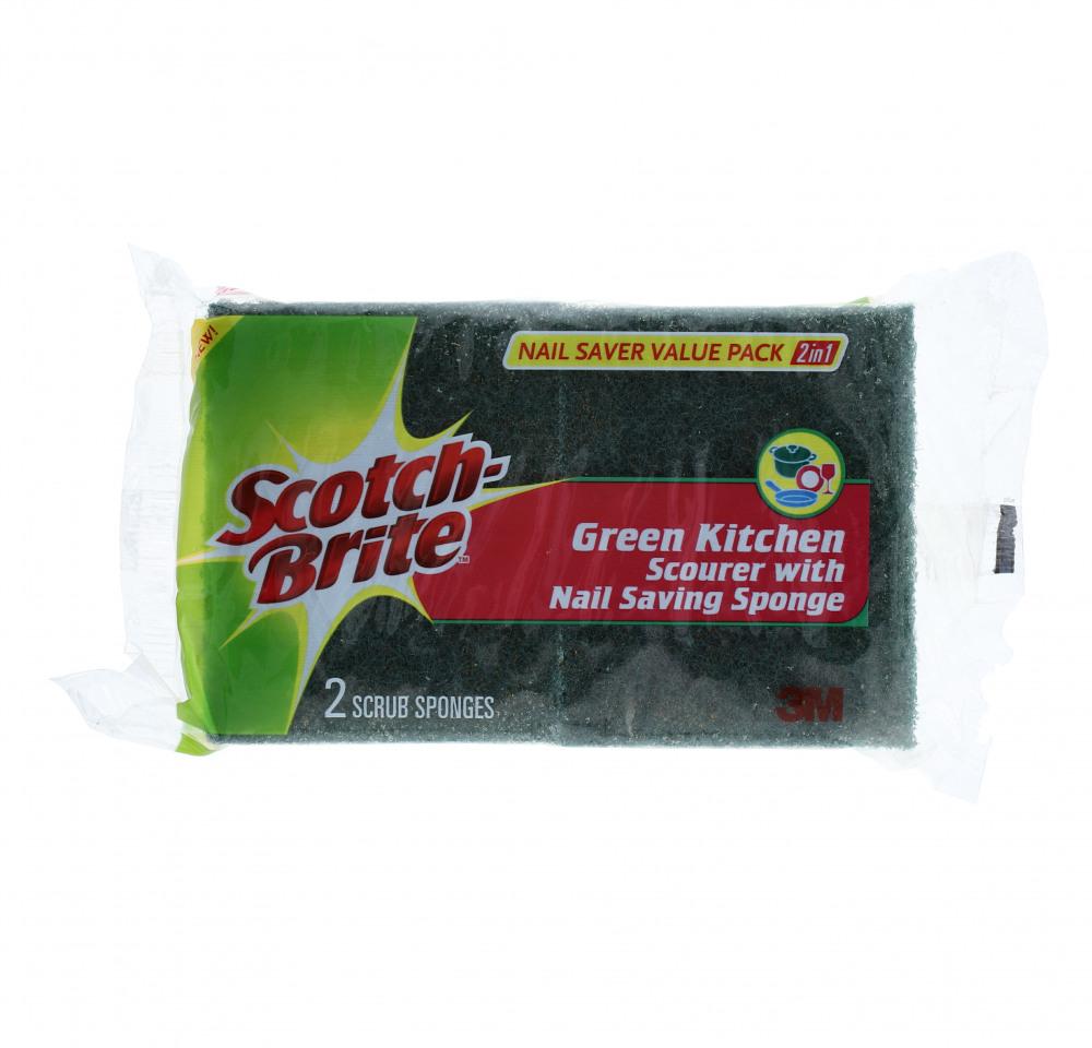 Scotch-Brite® - Classic Scrub Sponge - 2 In 1 - Bumper Saver Pack