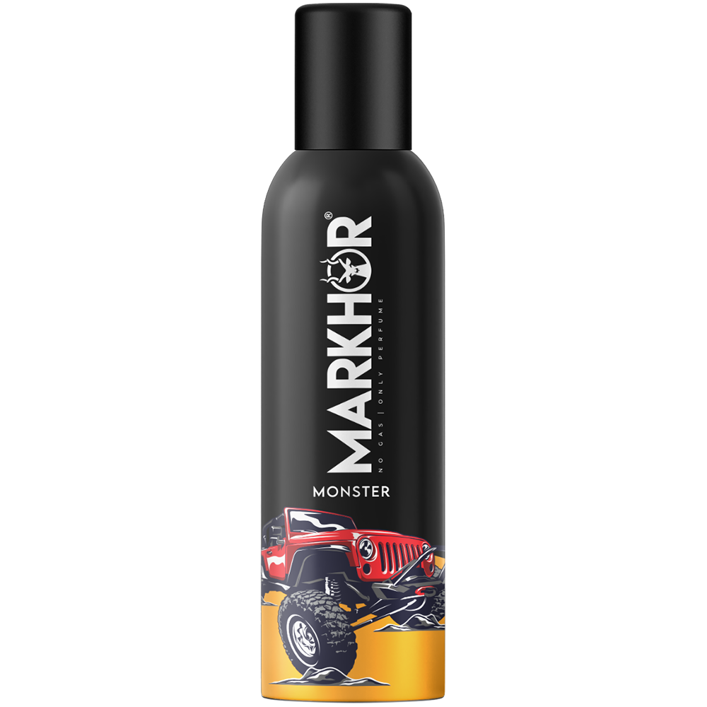 Markhor - Body Spray - Monster (Non-gas) - 120ml Long Lasting Fragrance (Non-Gas) - Pack of 12