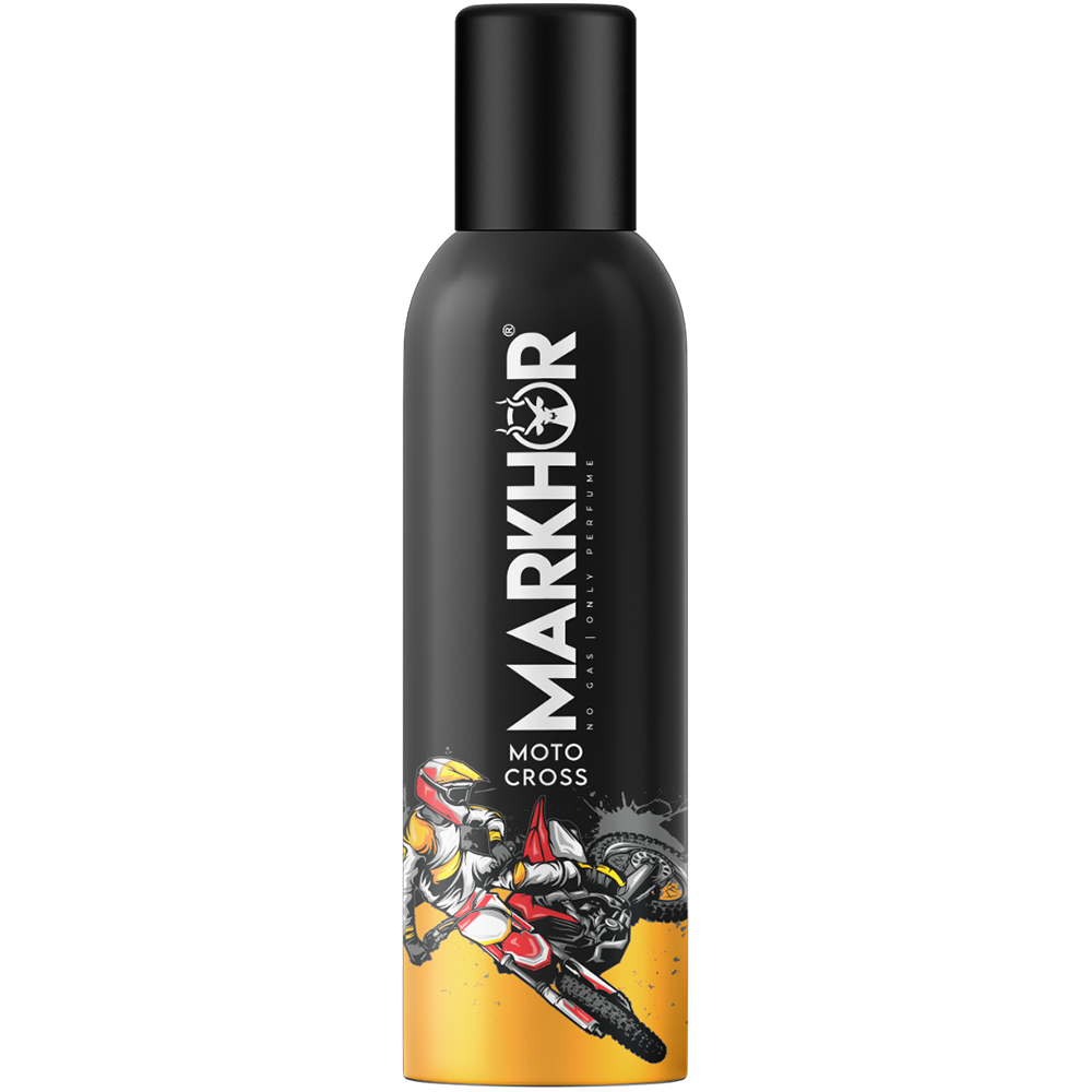 Markhor - Body Spray - MotoCross (Non-gas) - 120ml Long Lasting Fragrance (Non-Gas) - Pack of 12