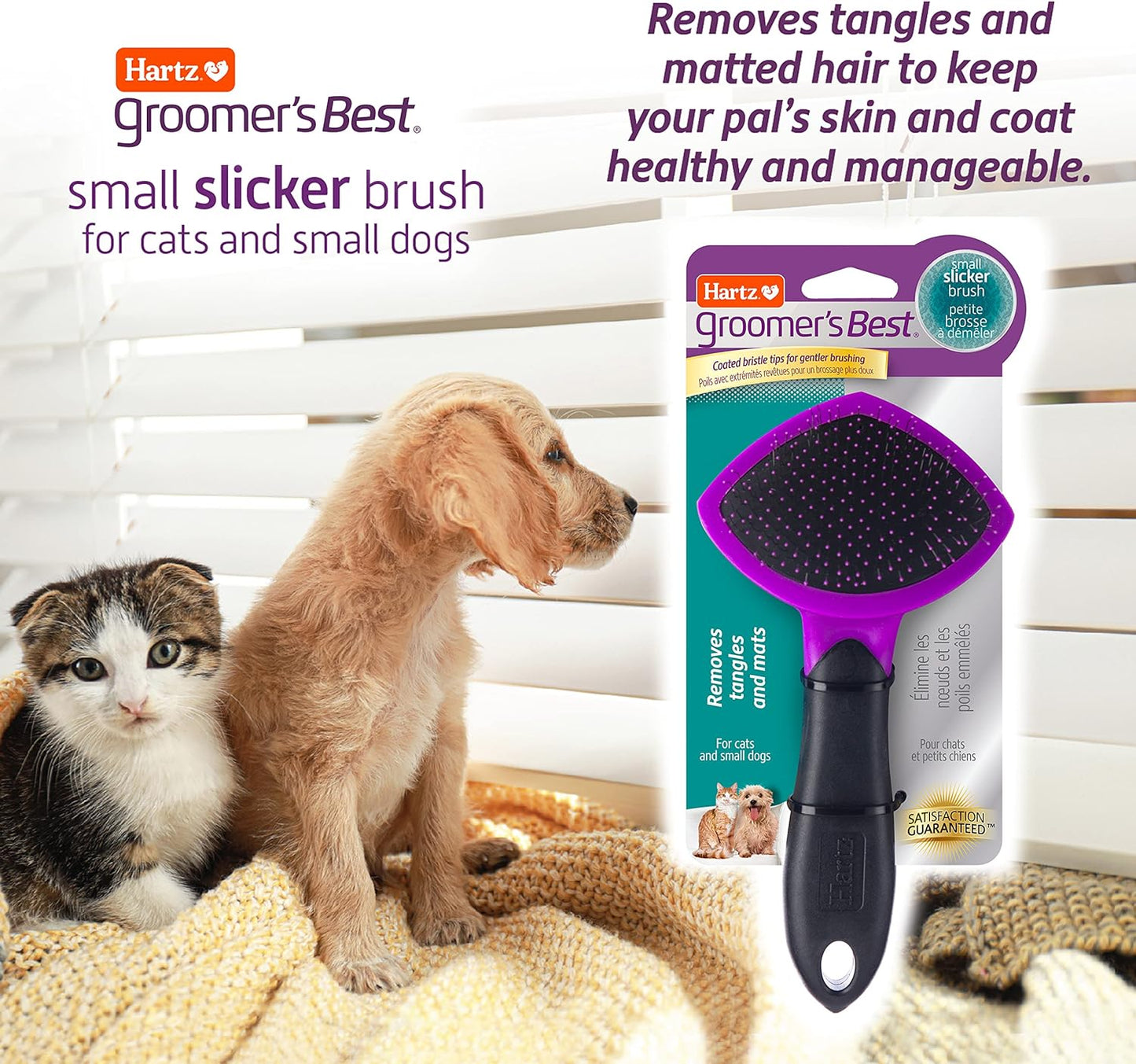 Hartz -  Groomer'S Best - For Small Dog & Cats - Double Small Brush #574648