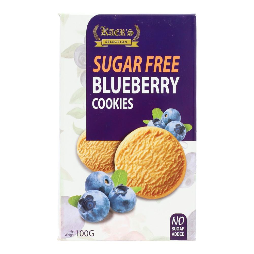 KAERS - OATMEAL BLUEBERRY COOKIES - Sugar Free -100g -Crtn /24 Each