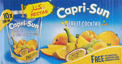 Capri-Sun - Fruit Cocktail Juice Drink - Pack Of 10 X 200 ml