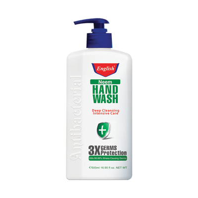 English Neem Handwash - 500ml Advanced Germ Protection - Pack of 12 | Jodiabaazar.com