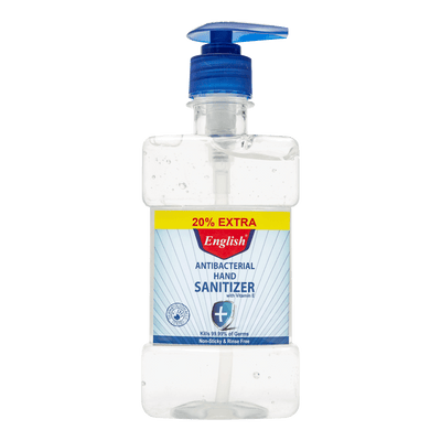 English Antibacterial Hand Sanitizer - 250ml Advanced Germ Protection - Pack of 12 | Jodiabaazar.com