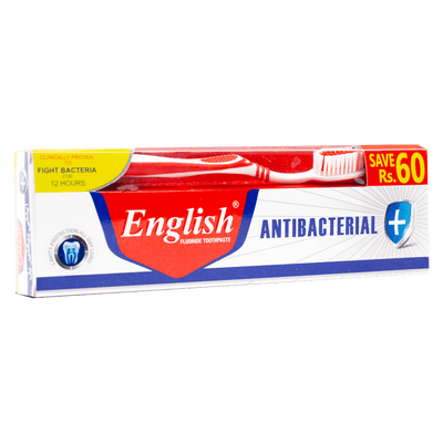 English Antibacterial Toothpaste - Value Cavity Protection & Fresh Breath - Pack of 12 | Jodiabaazar.com