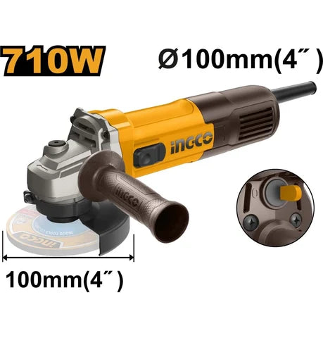 INGCO -  Angle grinder 710w AG71182