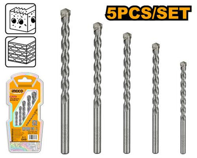 INGCO -  5 Pcs masonry drill bits set  AKDB3055