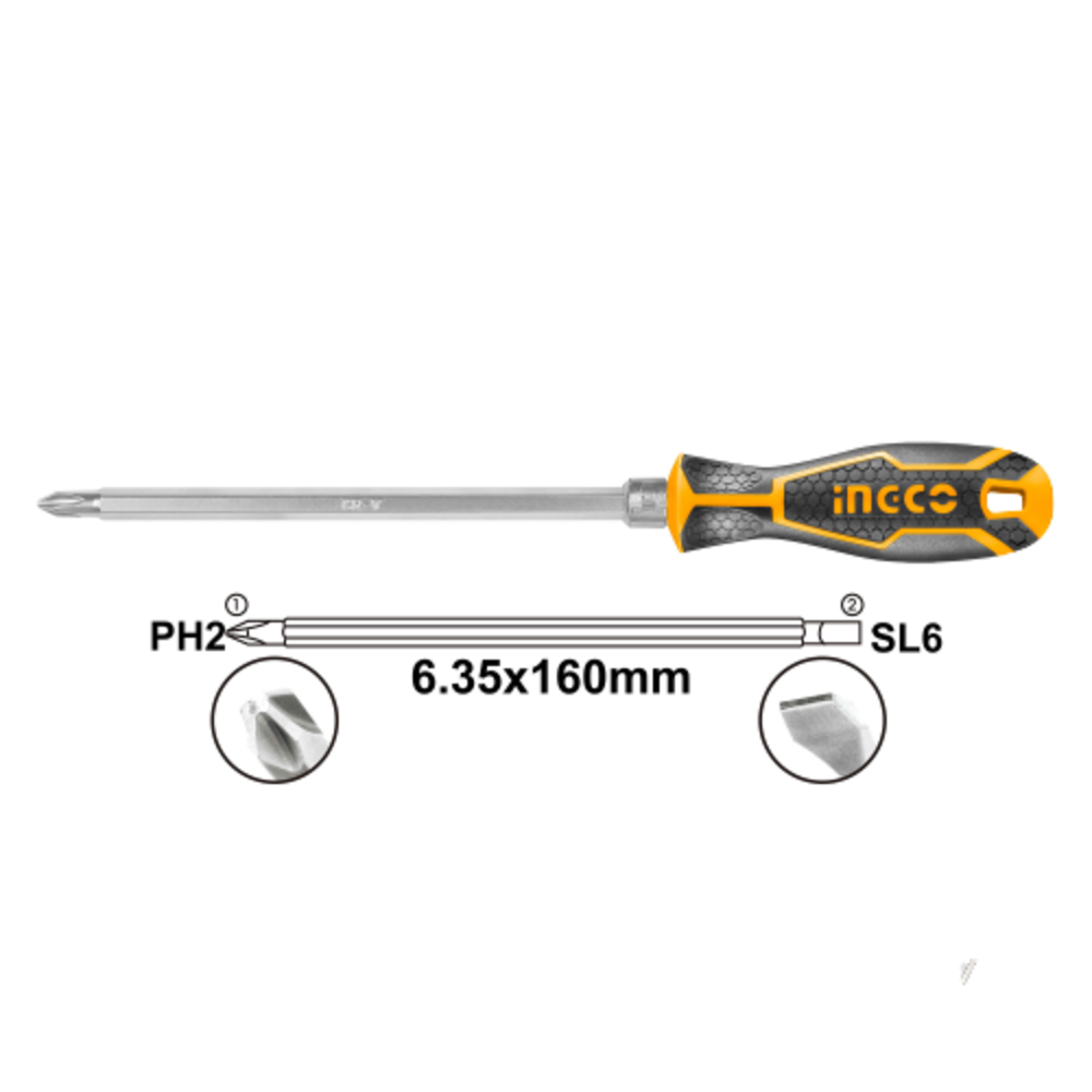INGCO -  2 In 1 screwdriver set  AKISD0201