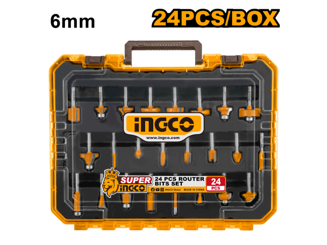 INGCO -  24 Pcs Router bits set  AKRT24062