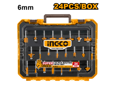 INGCO -  24 Pcs Router bits set  AKRT24062