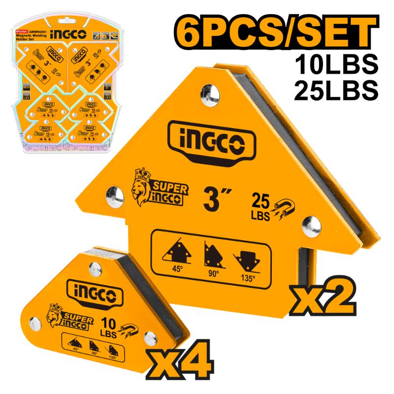 INGCO -  6 Pcs magnetic welding holder set  AMWH6001