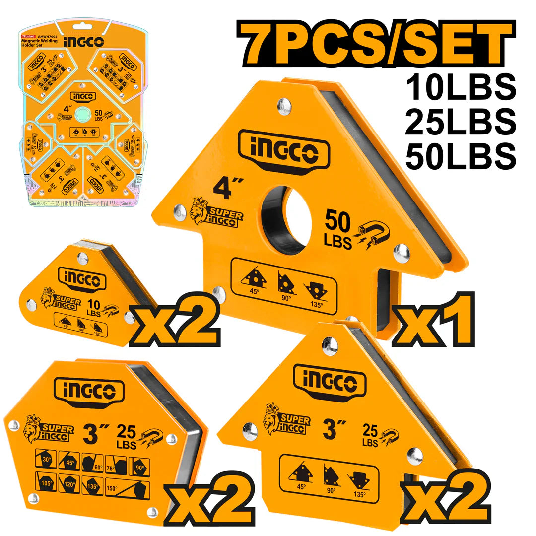 INGCO -  7 Pcs magnetic welding holder set  AMWH7002