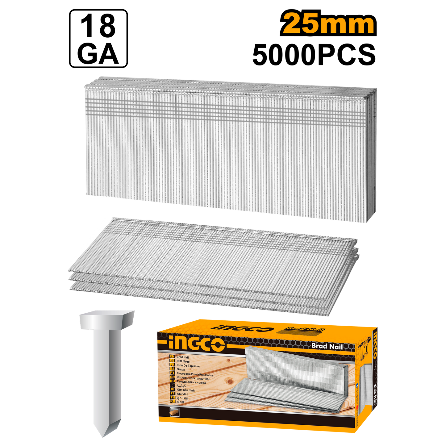 INGCO -  Brad nail 25MM ANA18251