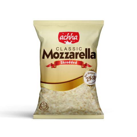 ACHHA - Classic Mozzarella Shredded - 2 Kg | Jodiabaazar.com