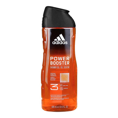 Adidas - Shower Gel - Power Booster - Enduring Sparkling Fragrance - 3in1 Body  Hair & Face - 400ml