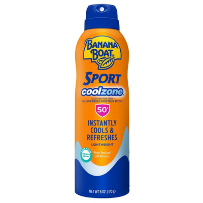 Banana Boat Sport - Cool Zone Spray - SPF 50+ - Instantly Cool - 6Oz/170G