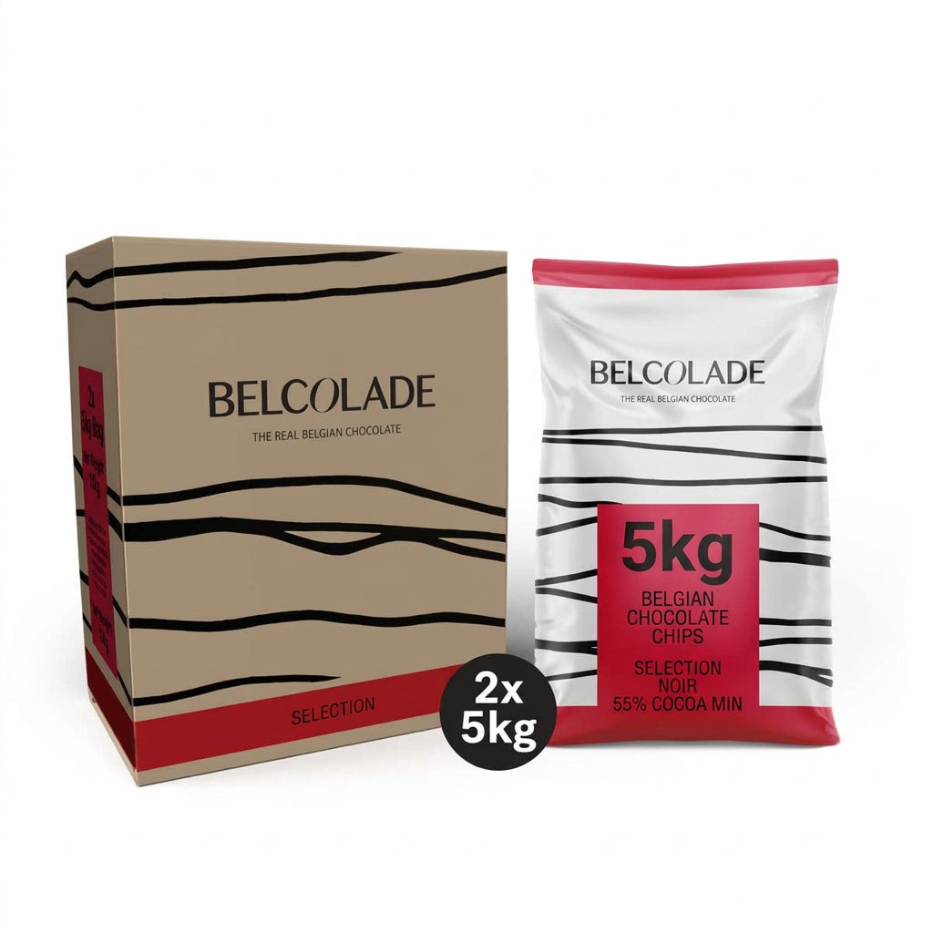 Belcolade Dark Chocolate Drops 55% 10kg - Baking Chocolate