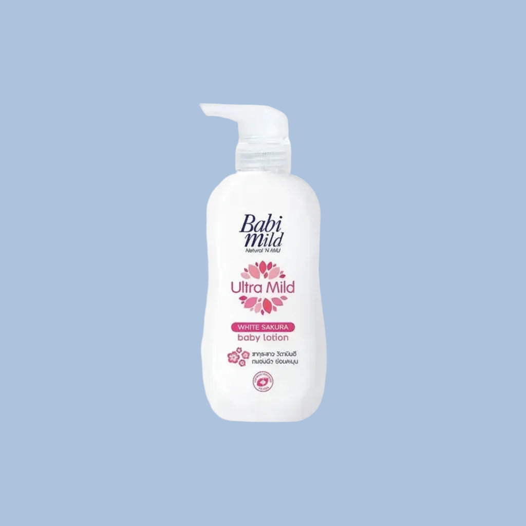 Babi mild - ULTRA MILD - WHITE SAKURA baby lotion - 350ml