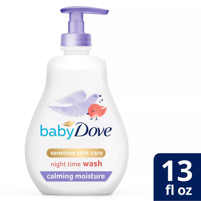 Baby Dove - Calming Moisture - Sensitive Skin - Night Time Body Wash - 13 fl oz (384ML)