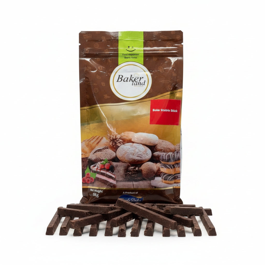 Bakerland cookie sticks packaging with cookies on a white surface