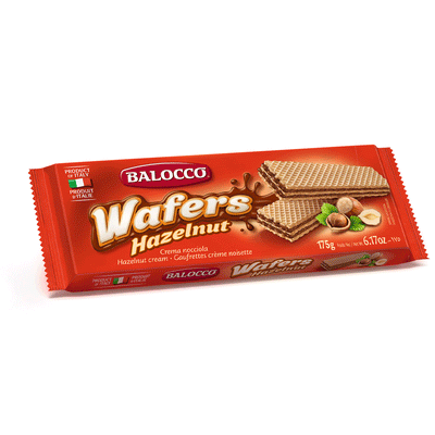 Balocco - Wafers - Nocciola - 175g - 12-Pack Carton