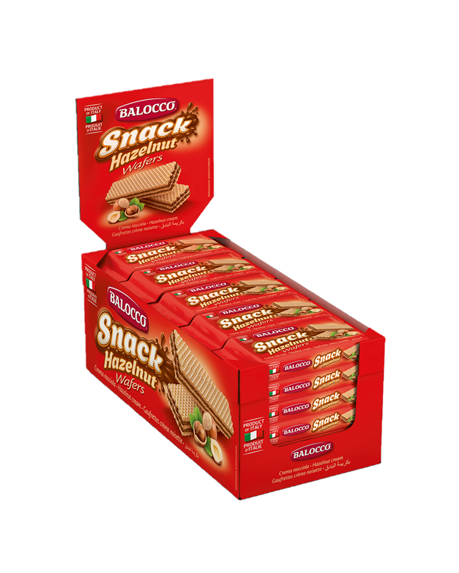 Balocco - Wafers - Nocciola (Hazelnut) - 45g - 120-Pack Carton