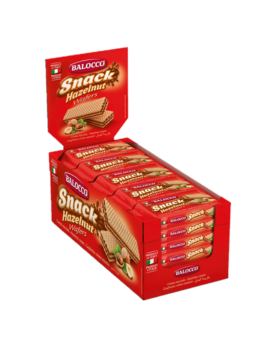 Balocco - Wafers - Nocciola (Hazelnut) - 45g - 120-Pack Carton