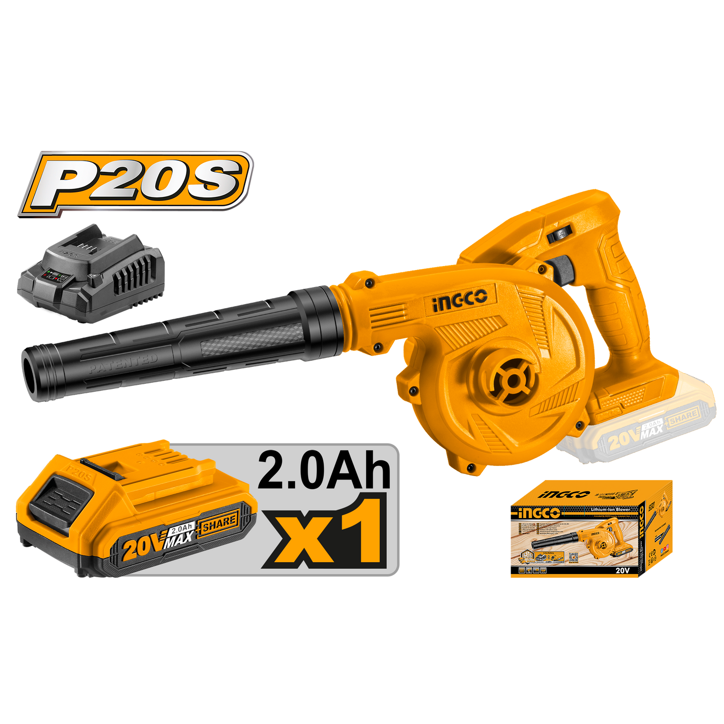 INGCO -  Cordless blower 20v CABLI200181