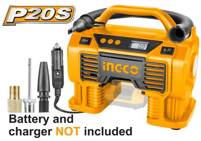 INGCO -  Lithium-Ion auto air compressor 20v CACLI2002