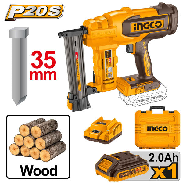 INGCO -  Cordless brad nailer 20v CBNLI2008