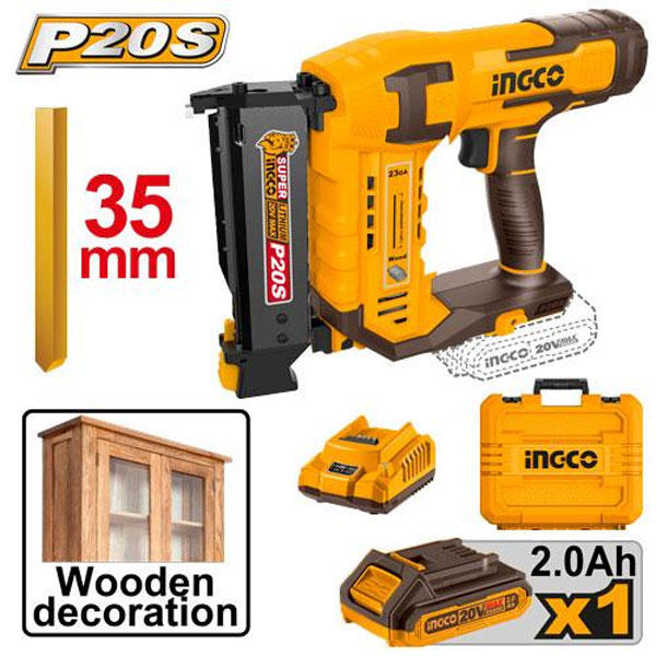 INGCO -  Cordless pin nailer 20v CBNLI3606