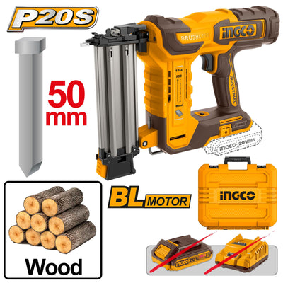 INGCO -  Cordless brad nailer 20v CBNLI5005