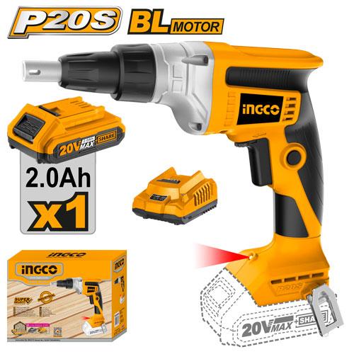 INGCO -  Cordless drywall screwdriver 20v CDSLI204200