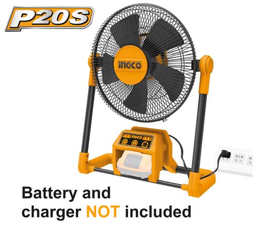 INGCO -  Cordless fan 20v CFALI2001