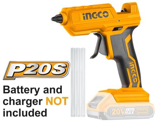 INGCO -  Cordless glue gun 20v CGGLI2001