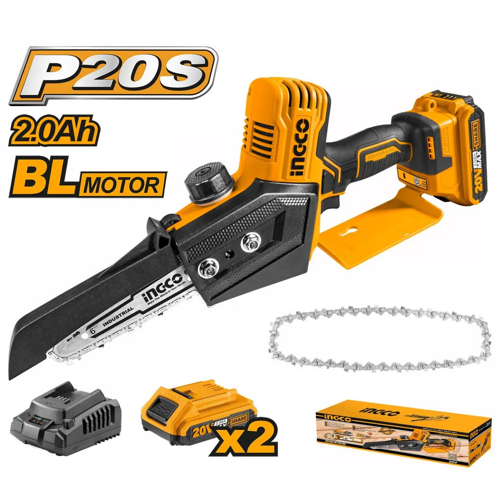INGCO -  Lithium-Ion Mini Chain saw 20v CGSLI20682