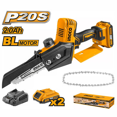 INGCO -  Lithium-Ion Mini Chain saw 20v CGSLI20682