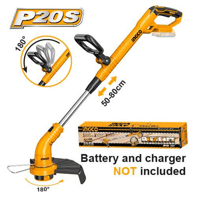 INGCO -  Cordless grass trimmer 20V CGTLI20018