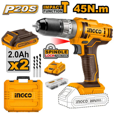 INGCO -  Cordless impact drill 20v CIDLI201452