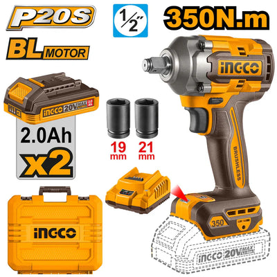 INGCO -  Cordless impact wrench 20v CIWLI2035