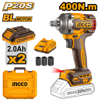 INGCO -  Cordless impact wrench 20v CIWLI2040