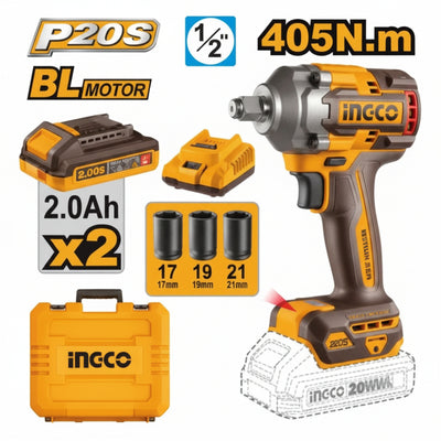 INGCO - Cordless Impact Wrench - Item No. CIWLI 2045 Industrial