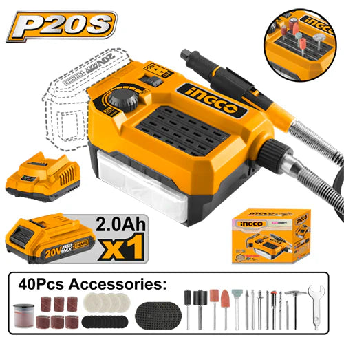 INGCO -  Cordless grinder 20v CMGLI20011