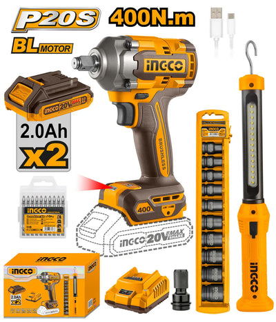 INGCO -  Cordless 2 pcs combo kit 20v COSLI23048