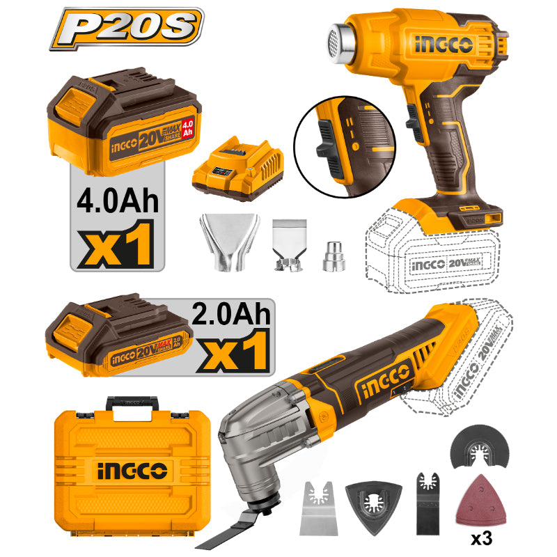 INGCO -  Cordless 2 Pcs combo kit 20v COSLI230703