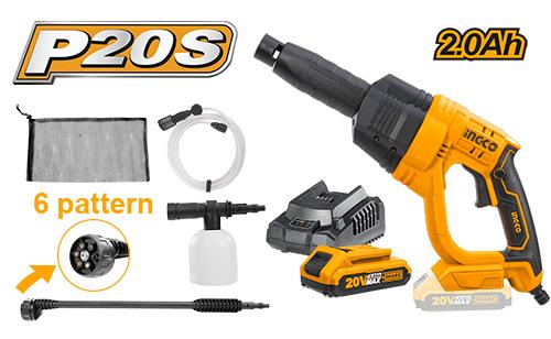 INGCO -  Cordless pressure washer 20v CPWLI20082